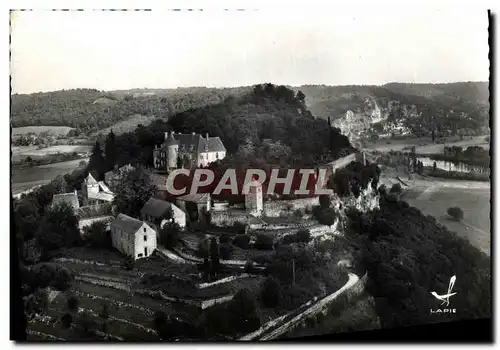 Cartes postales moderne En Avion Au Dessus De Marqueyssac Le Chateau