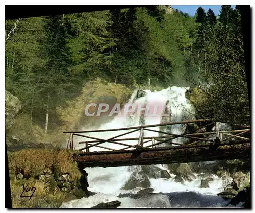 Moderne Karte Cauterets Cascade de Lutour