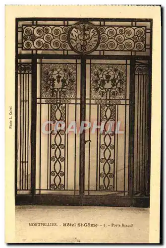Cartes postales Montpellier Hotel St Come Porte Brandt