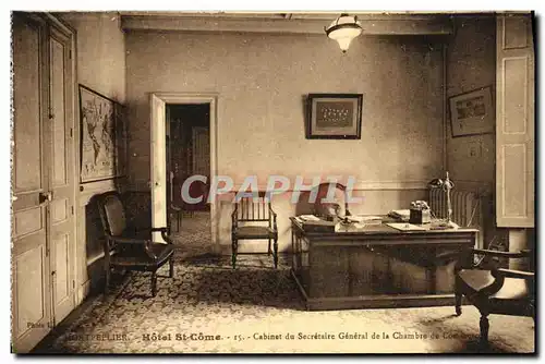 Ansichtskarte AK Montpellier Hotel St Come Cabinet du secretaire general de la chambre de Commerce