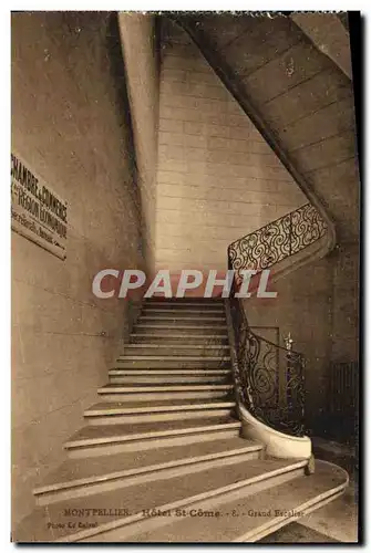 Cartes postales Montpellier Hotel St Come Grand Escalier