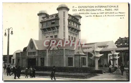 Ansichtskarte AK Exposition Internationale des Arts Decoratifs Paris 1925 Pavillon Societe de l Art Applique aux