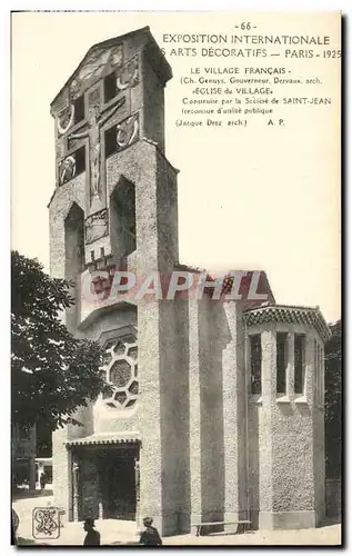 Cartes postales Exposition Internationale des Arts Decoratifs Paris 1925 Le Village Francais