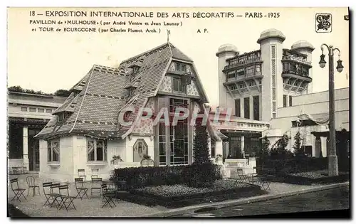 Cartes postales Exposition Internationale des Arts Decoratifs Paris 1925 Pavillon de Mulhouse