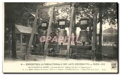 Cartes postales Exposition Internationale des Arts Decoratifs Paris 1925 Les Cloches de Corbie