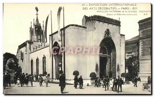 Cartes postales Exposition Internationale des Arts Decoratifs Paris 1925 Pavillon National de la Grande Bretagne