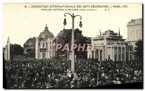 Cartes postales Exposition Internationale des Arts Decoratifs Paris 1925 Pavillon National de la Belgique