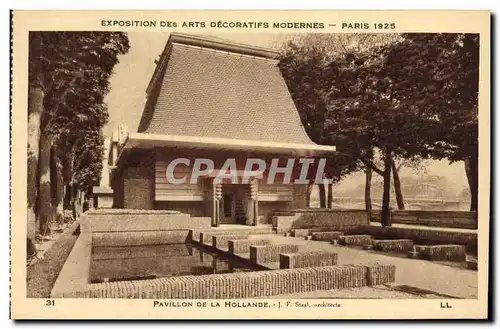 Ansichtskarte AK Exposition des Arts Decoratifs Modernes Paris 1925 Pavillon de la Hollande