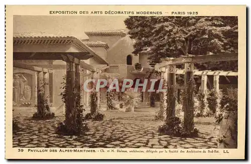 Ansichtskarte AK Exposition des Arts Decoratifs Modernes Paris 1925 Pavillon des Alpes Maritimes