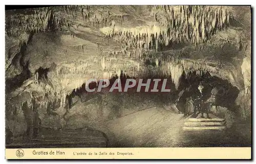 Ansichtskarte AK Grottes de Han L entree de la Salle des Draperies