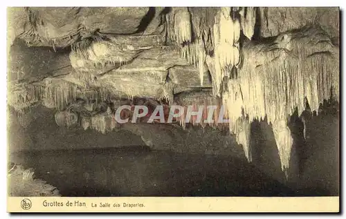 Cartes postales Grottes de Han La Salle des Draperies