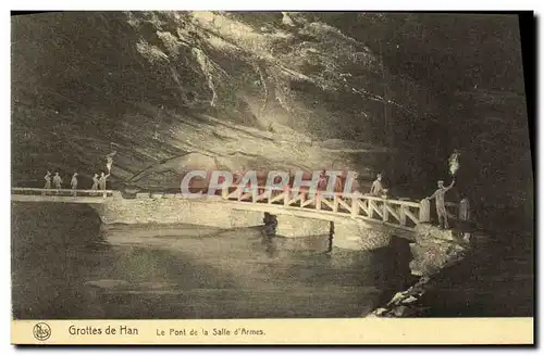 Ansichtskarte AK Grottes de Han Le Pont de la Salle d Armes