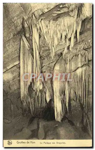 Cartes postales Grottes de Han Le Protique des Draperies
