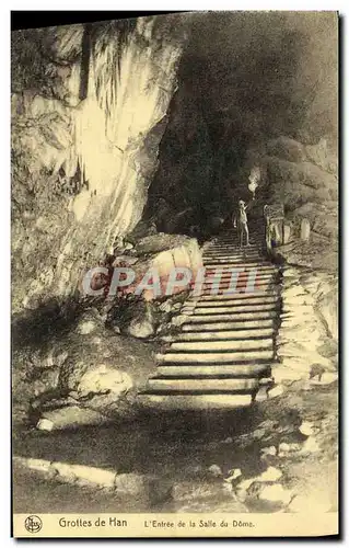 Cartes postales Grottes de Han L Entree de la Salle du Dome