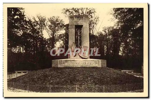 Cartes postales Foret de Compiegne Clairiere de l armistice Militaria