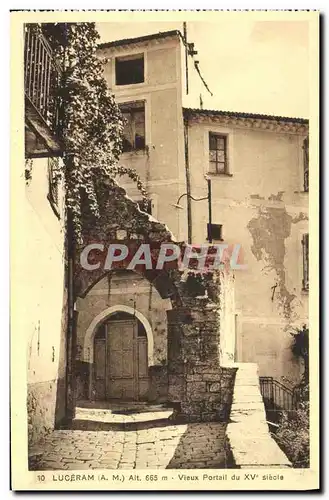 Cartes postales Luceram Vieux Portail du XV e siecle