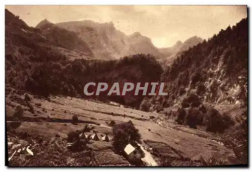 Ansichtskarte AK Route thermale du col d Aubisque Plateau du Ley Au fond Gourette