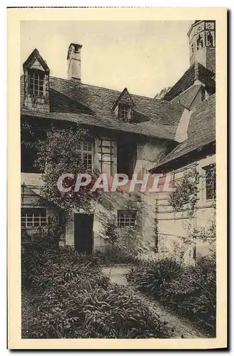 VINTAGE POSTCARD Monastery of Large Interior Chartreuse D a cell Garden