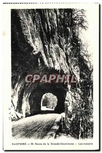 Cartes postales Dauphine Route de la Gde Chartreuse Les tunnels