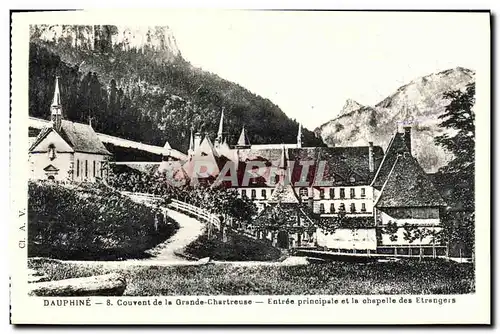 Ansichtskarte AK Dauphine Couvent de la Grande Chartreuse Entree principale et la chapelle des Etrangers