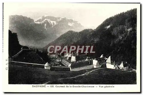 Ansichtskarte AK Dauphine Couvent de la Grande Chartreuse Vue generale