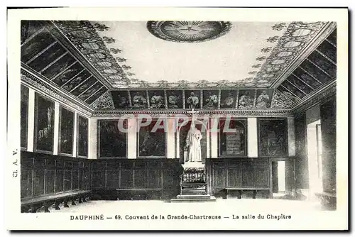 Ansichtskarte AK Dauphine Couvent de la Grande Chartreuse La salle du Chapitre