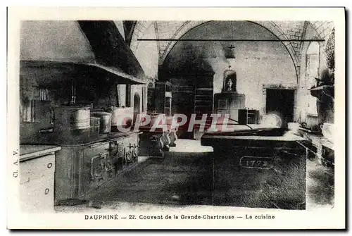 Ansichtskarte AK Dauphine Couvent de la Grande Chartreuse La cuisine