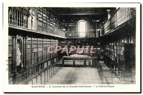 Ansichtskarte AK Dauphine Couvent de la Grande Chartreuse La bibliotheque