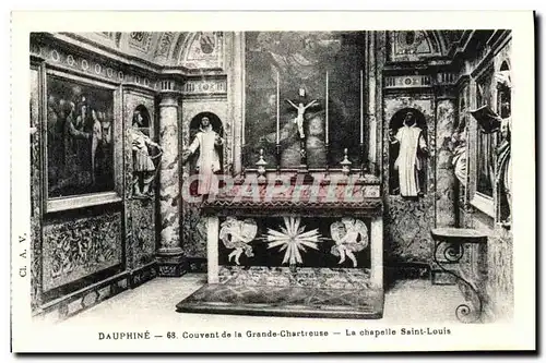 Ansichtskarte AK Dauphine Couvent de la Grande Chartreuse La chapelle Saint Louis