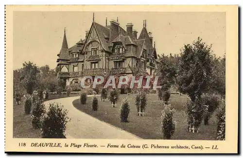 Ansichtskarte AK Deauville La Plage Fleurie Ferme du Coteau