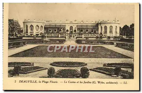 Cartes postales Deauville la Plage Fleurie La Casino et les Jardins