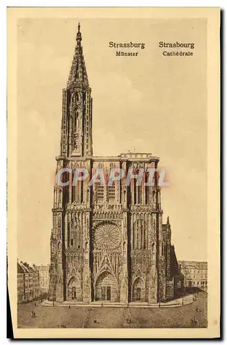 Cartes postales Strasburg Cathedrale