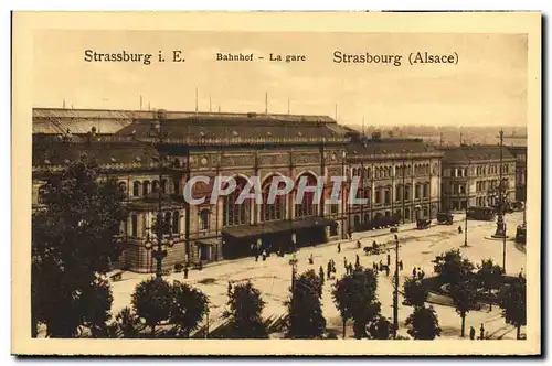 Cartes postales Strassburg La gare