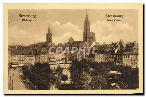 Cartes postales Strassburg Place Kleber