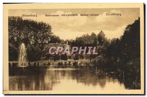 Cartes postales Strassburg Maison rustique orangerie