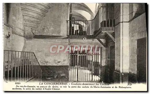 Ansichtskarte AK Paris La Conciergerie Couloirs desservant les Cachots