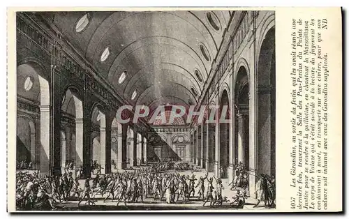 Cartes postales Revolution Francaise Les Girondins au sortir du festin qui les avait reunis une derniere fois