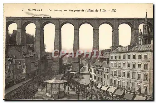 Cartes postales Morlaix Le Viadic Vue prise de l Hotel de Ville