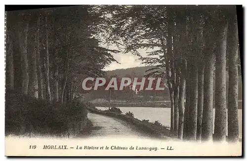 Cartes postales Morlaix La Riviere et le Chateau de Lannuguy