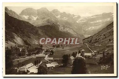 Ansichtskarte AK Gavarnie Le Cirque vu du Village