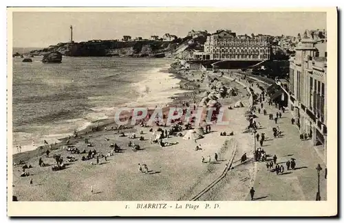 Cartes postales Biarritz La Plage