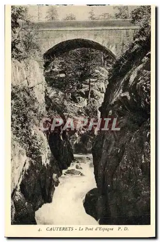 Cartes postales Cauterets Le Pont D Espagne