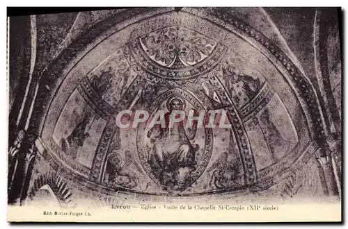 Cartes postales Evron Eglise Voute de la chapelle St Crespin
