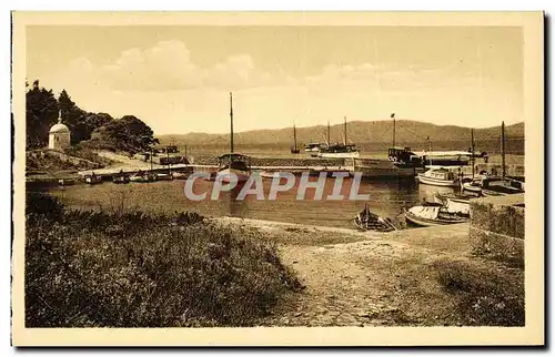 Cartes postales Ile Saint Honorat Le Port Bateaux