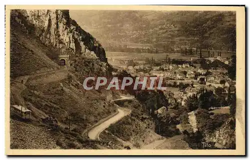 Cartes postales Route de Pierrefitte a Cauterets Le tunnel