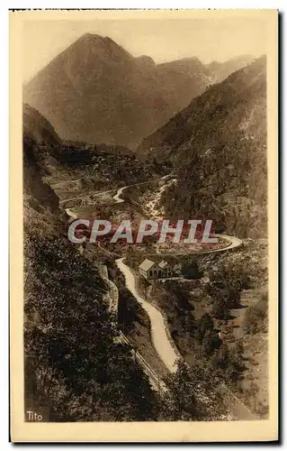 Cartes postales Route de Pierrefitte a Cauterets Le Limacon