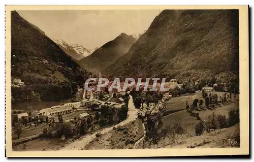 Cartes postales Cauterets Vue generale prise du Mamelon Vert