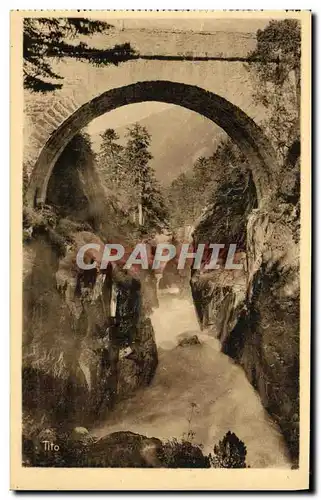 Ansichtskarte AK Cauterets Gouffre du Pont d Espagne