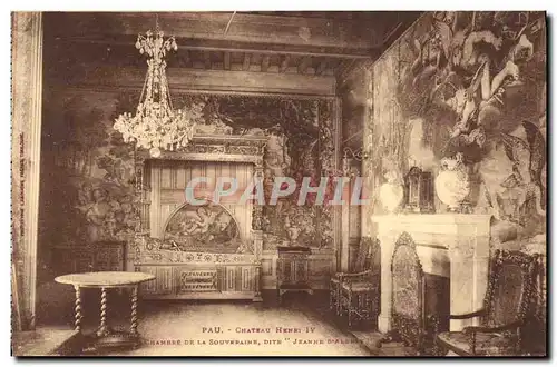 Ansichtskarte AK Pau Chateau Henri IV Chambre de la souveraine dite Jeanne d Albert