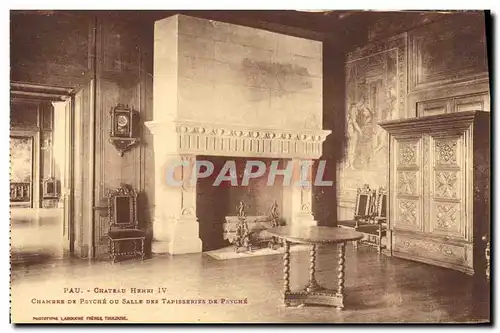 Cartes postales Pau Chateau Henri IV Chambe De Psyche ou Salle des tapisseries de Psyche